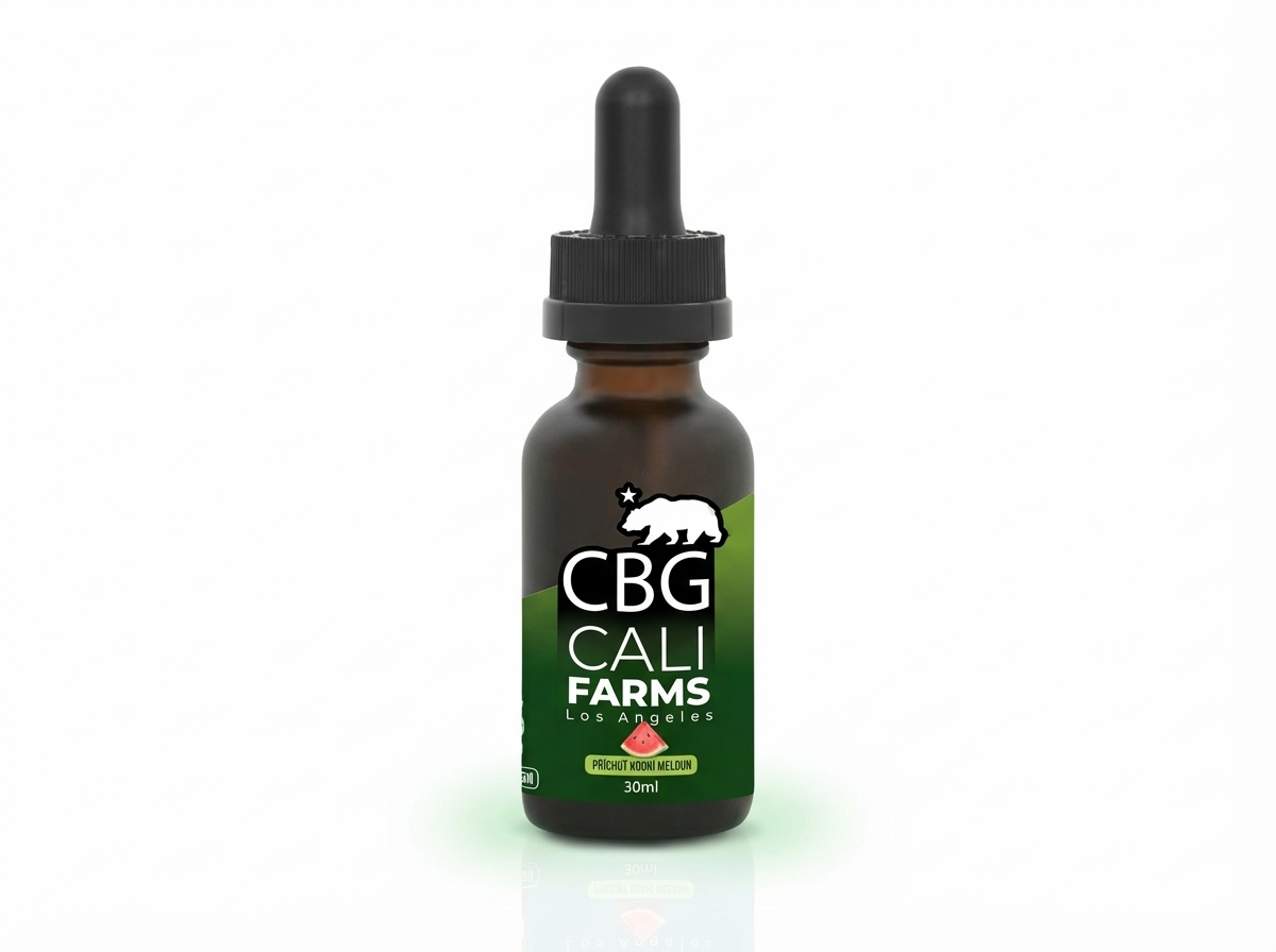 CaliFarms CBD OLEJ 2000 mg + CBG 500 mg příchuť Vodní meloun 30 ML