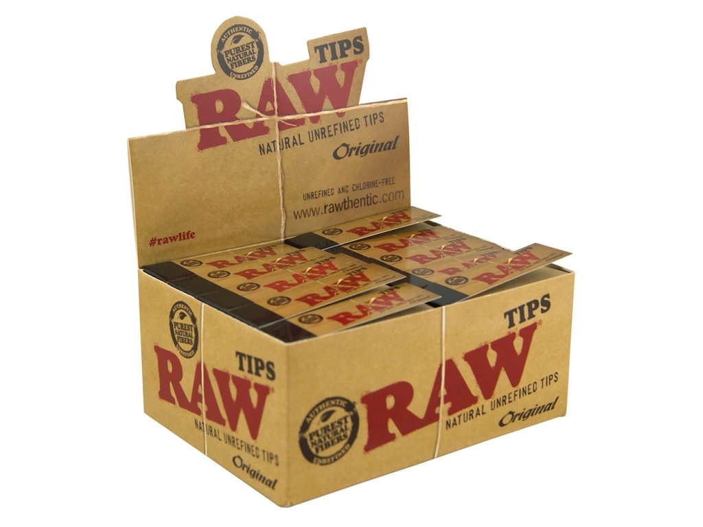 RAW Original Tips nebělené filtry