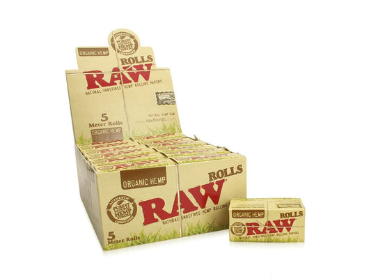 RAW Organic Hemp Slim rolls Rolovací papírky, 5m