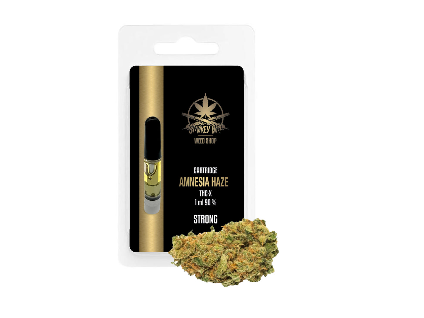 THC-X Cartridge 90% 1ml Amnesia haze