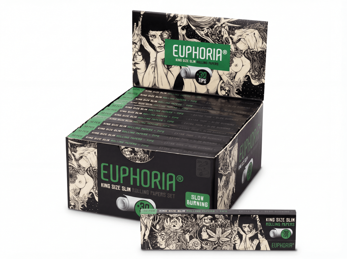 Euphoria Rolling Papers Kingsize Slim Mystical