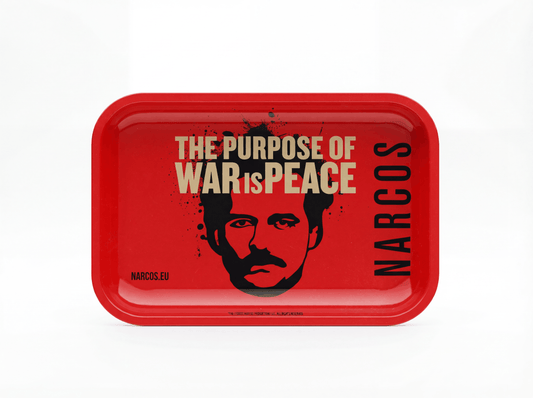 Narcos Metal Rolling Tray Red
