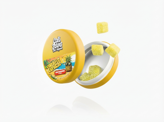 CaliFarms CBN gumové bonbóny Pineapple express - 10 ks (na spánek)