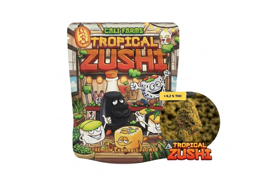 CaliFarms THC-X květy Tropical Zushi