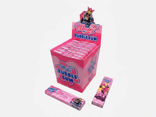 Monkey King Smellpack Pink KS Rolling Papers with Tips (Smell of bubblegum)