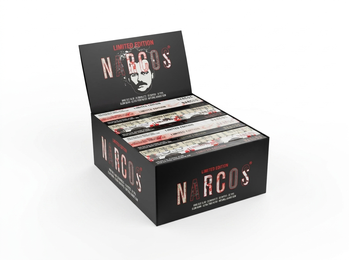 Narcos Limited Edition King Size Slim Rolling Papers + Tips